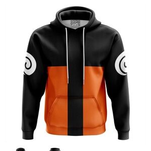 Black and Orange Dragon Ball Z hoodie size medium in kids